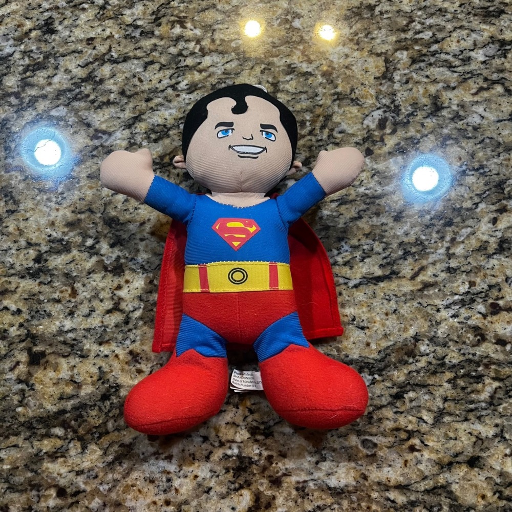 Toy Factory DC Super Friends Superman Buddy Plush Stuffed Toy 9.5 Inch